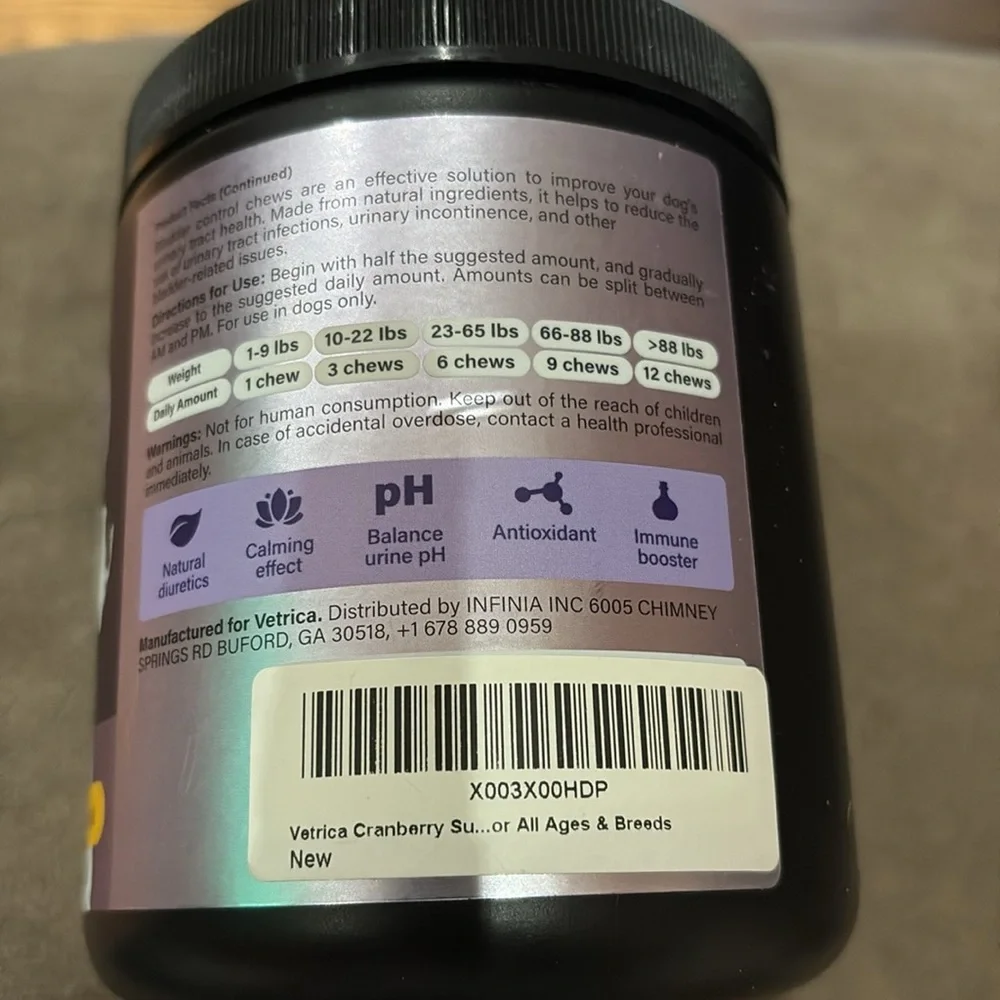 Purple and Black Housebreaking Aid for Dogs